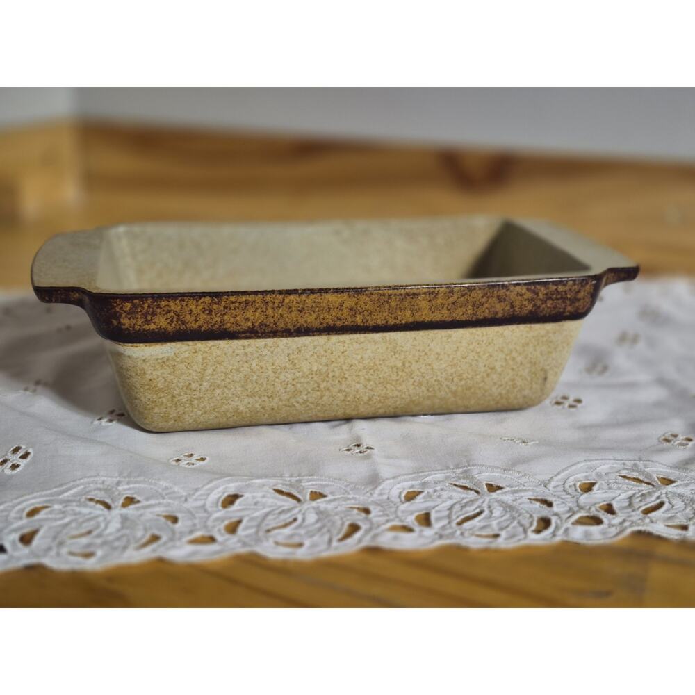 Vintage Stonewear 1.5 Qt Loaf Pan By Pottey Craft USA